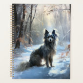 Chinese kuif laat het sneeuwKerstmis Planner (Voorkant)