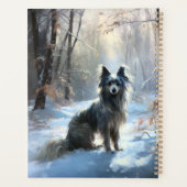 Chinese kuif laat het sneeuwKerstmis Planner (Achterkant)