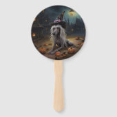 Chinese kuifpompoenen Halloween eng Handwaaier (Achterkant)