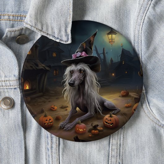 Chinese kuifpompoenen Halloween eng Ronde Button 6,0 Cm (In situ)