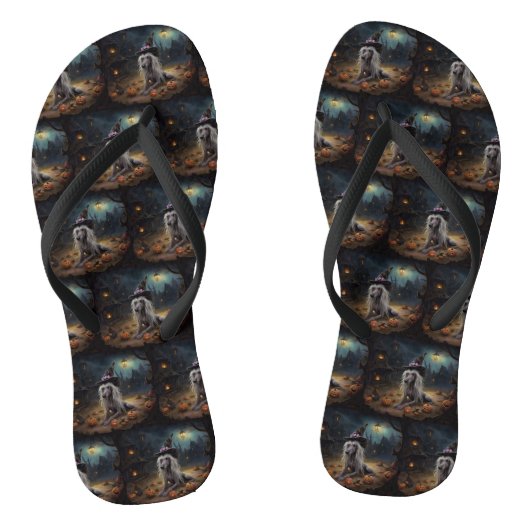 Chinese kuifpompoenen Halloween eng Teenslippers (Voetbed)