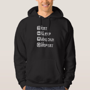 Chinese Kung Fu Eat Slaap Vleugel Chun R Hoodie