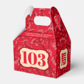 Chinese "lange levensduur" oudere verjaardag bedankdoosjes (Voorkant Zijde)