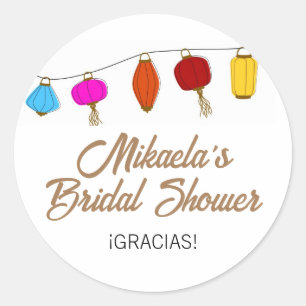 Chinese Lantaarn Bruidsfeest Ronde Sticker