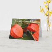 Chinese Lantaarns Verjaardagskaart Kaart (Gele Bloem)