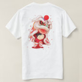 Chinese Leeuw Dans T-shirt – Festival & Culturele  (Design achterkant)