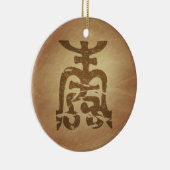 Chinese levensduur keramisch ornament (Rechts)