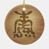 Chinese levensduur keramisch ornament (Achterkant)