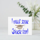 chinese levensmiddelen briefkaart (Staand voorkant)