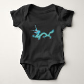 Chinese Light Blue Dragon Romper (Voorkant)