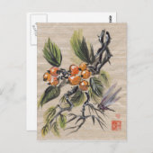Chinese Loquat Fruit Briefkaart (Voorkant / Achterkant)