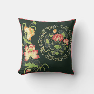 Chinese Lotus Flower Pillow Kussen
