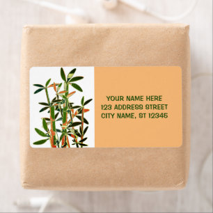 Chinese Lucky Bamboe-Planten, gepersonaliseerd Etiket