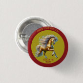 Chinese Lunar New Year 2026 Ronde Button 3,2 Cm (Voorkant /achterkant)