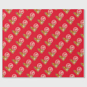 Chinese lunar New Year Tiger zodiac lucky Cadeaupapier (Vlak)