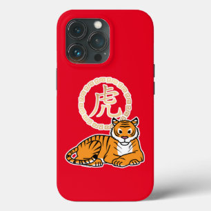 Chinese maffia nieuwjaar tijger dierentuin geluk iPhone 13 pro hoesje