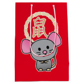 Chinese maffia nieuwjaarscuus boft rood medium cadeauzakje (Achterkant)