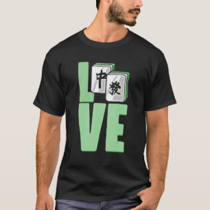 Chinese Mahjong-liefdesgame tiles voor casinospele T-shirt