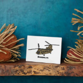 Chinese militaire helikopterillustratie fotoplaat (Zijkant)