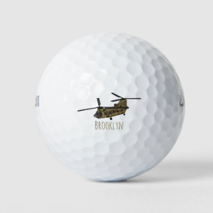 Chinese militaire helikopterillustratie golfballen