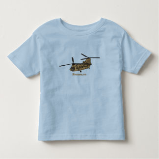 Chinese militaire helikopterillustratie kinder shirts