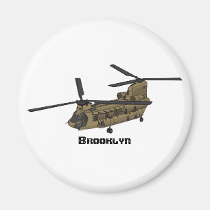 Chinese militaire helikopterillustratie magneet