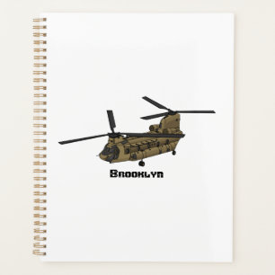 Chinese militaire helikopterillustratie planner