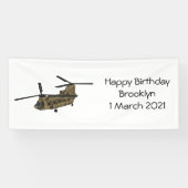 Chinese militaire helikopterillustratie spandoek (Horizontaal)