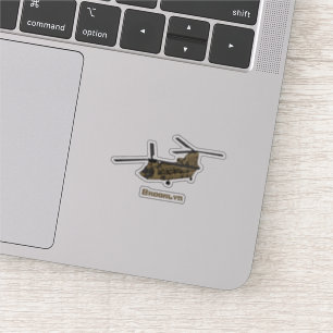 Chinese militaire helikopterillustratie sticker