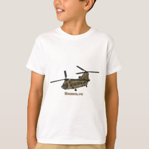 Chinese militaire helikopterillustratie t-shirt