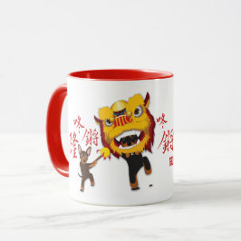 Chinese Mok van de Lion Dance Min Pin Coffee