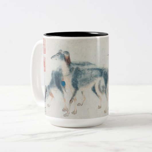 Chinese Mok van het Jaar van het schilderen van de (Voorkant links)