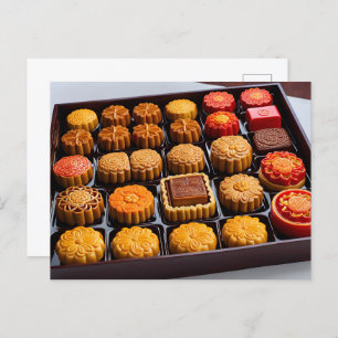 Chinese mooncakes, Postcrossing Briefkaart