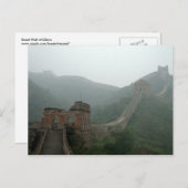 Chinese muur briefkaart (Voorkant / Achterkant)