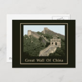 Chinese muur briefkaart (Voorkant / Achterkant)