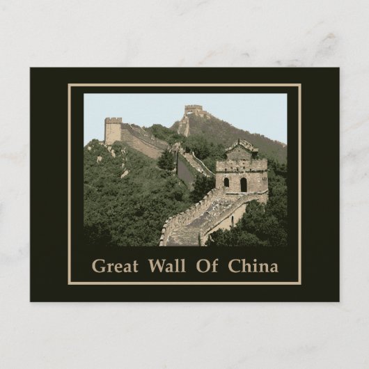 Chinese muur briefkaart (Voorkant)