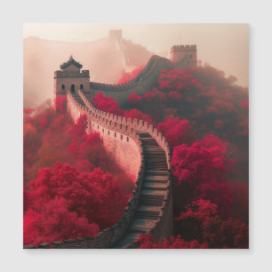 Chinese Muur in het najaar - Magnetische Kaart