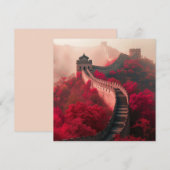 Chinese Muur in het najaar - Schilderachtig rood (Voorkant / Achterkant)