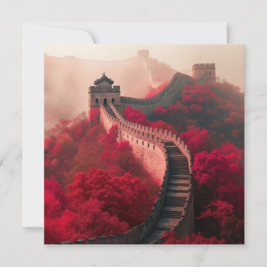 Chinese Muur in het najaar - Schilderachtig rood (Voorkant)