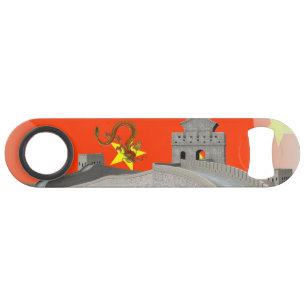 Chinese muur speed flessenopener