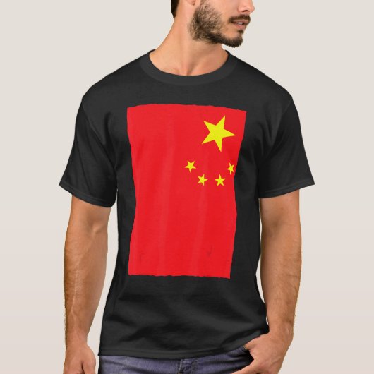 Chinese National Flag Of China T-shirt (Voorkant)