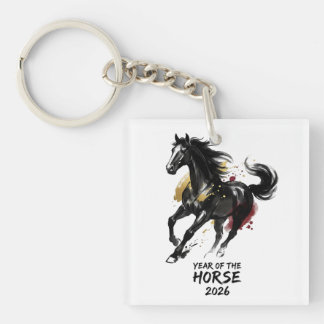 Chinese New Year 2026 Horse Art Sleutelhanger
