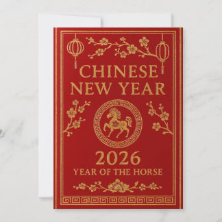 Chinese New Year 2026 - Year of the Horse Feestdagenkaart