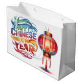 Chinese New Year Groot Cadeauzakje (Achterkant Gekanteld)