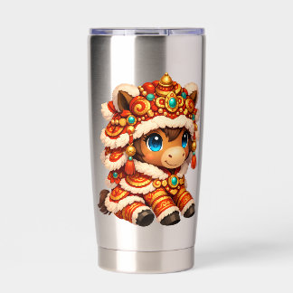 Chinese New Year Horse 2026 Zodiac Geïsoleerde Drinkbeker