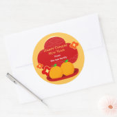 Chinese New Year Stickers - 2 Oranges (Enveloppe)