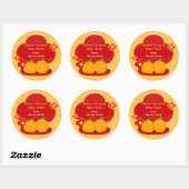 Chinese New Year Stickers - 2 Oranges (Feuille)