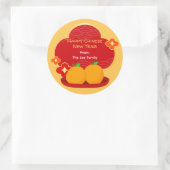 Chinese New Year Stickers - 2 Oranges (Sac)