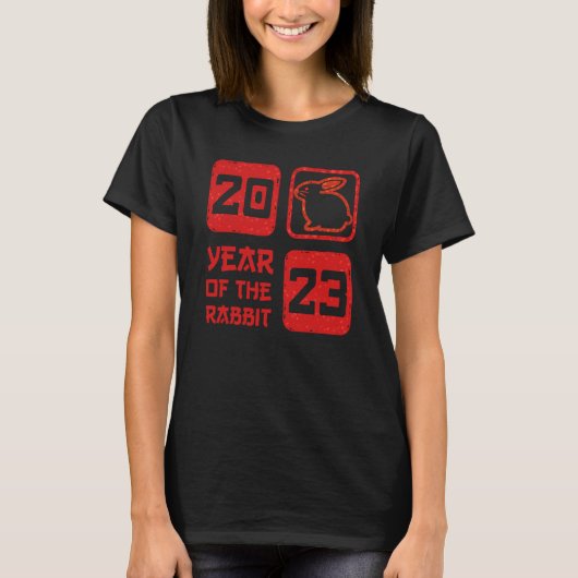 Chinese New Year Year of the Rabbit 2023 T-shirt (Voorkant)