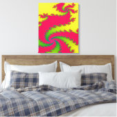 Chinese nieuwe jaardraak van het letterlijk Canvas Afdruk (Insitu (Slaapkamer))